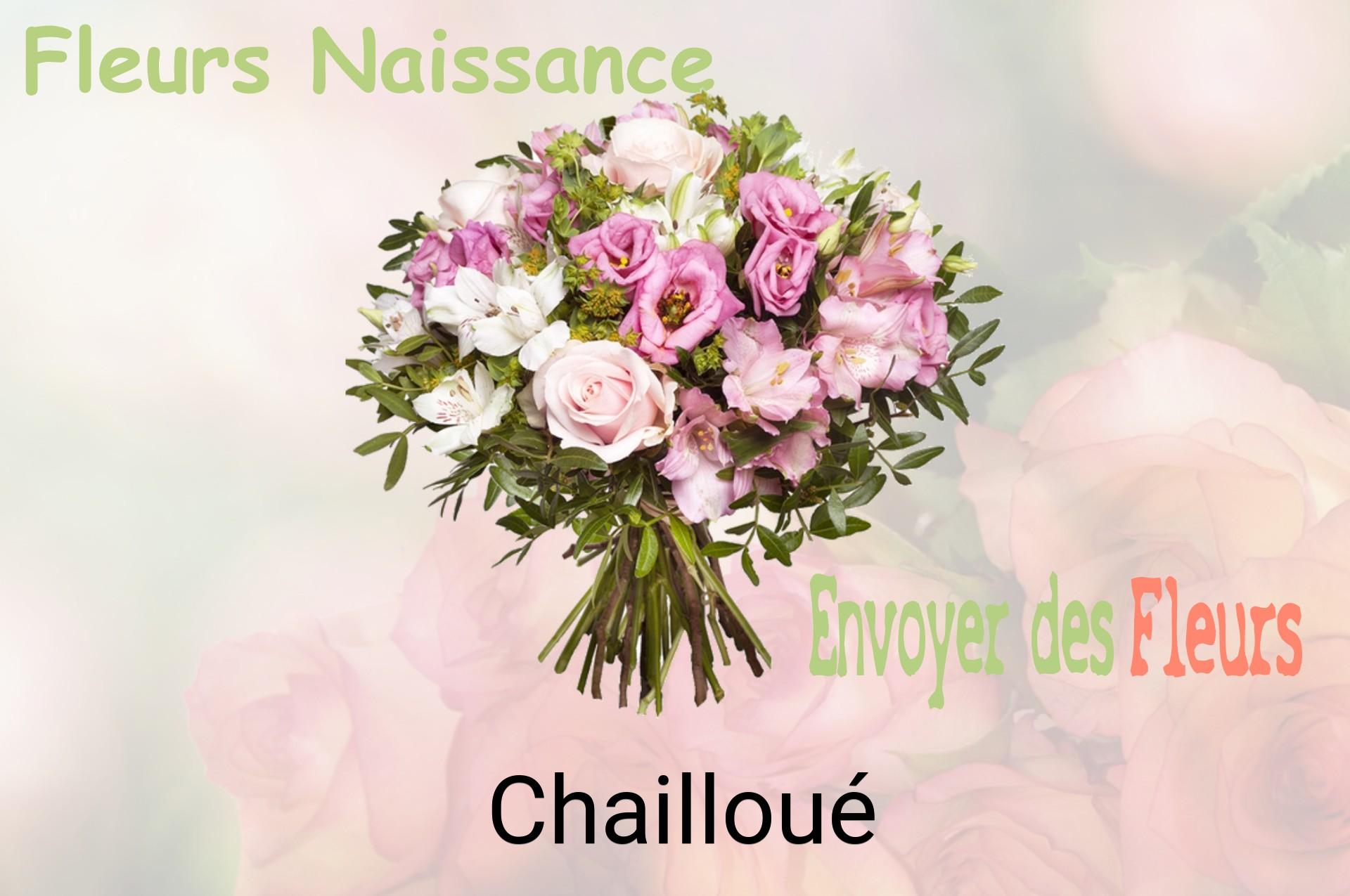 Bouquet de fleurs de naissance livré à Chailloué